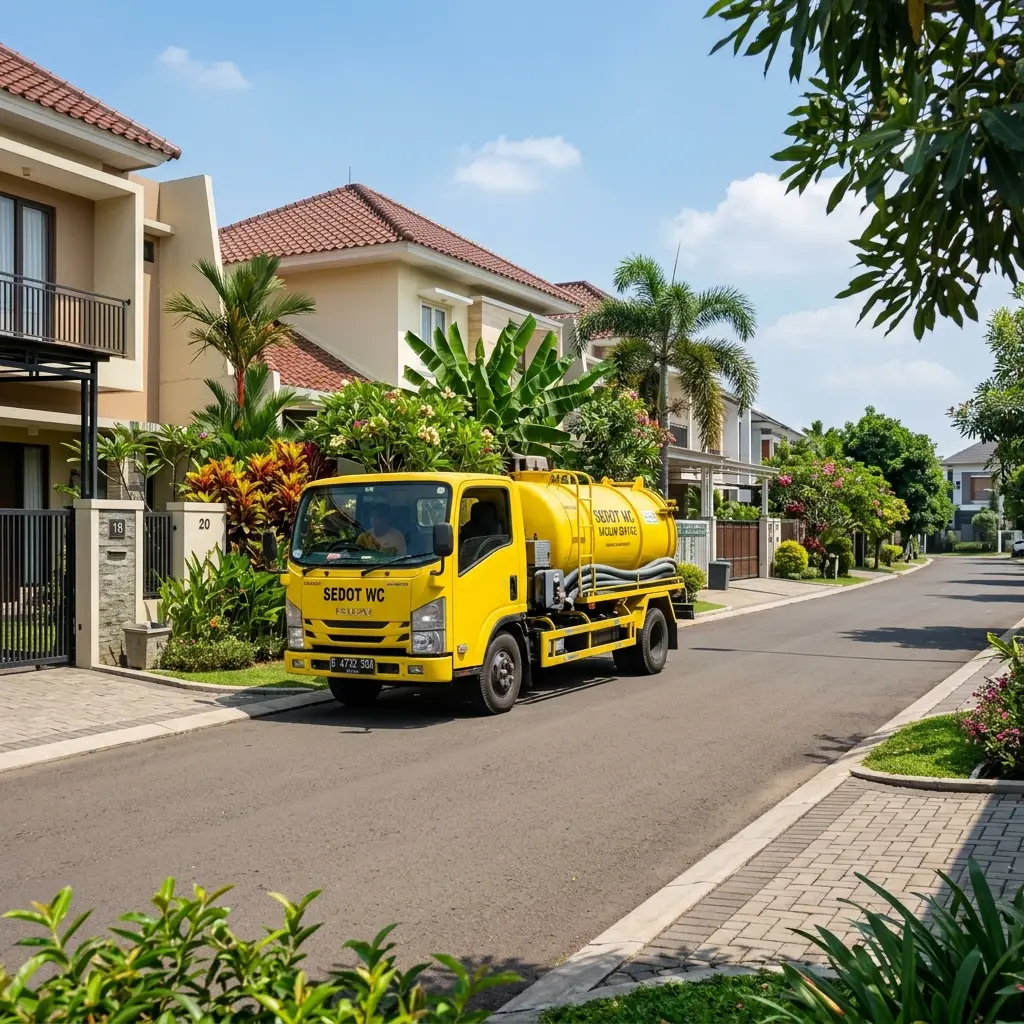 Armada Truk Sedot WC Jakarta Timur